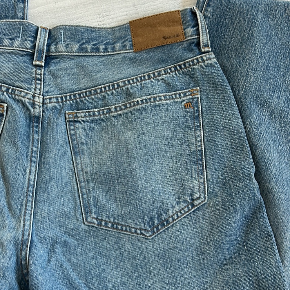 NWT Madewell Low-Slung Straight Leg‎ Jeans Sz 31 Blue - Picture 11 of 13
